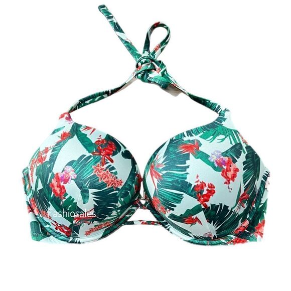 Victorias Secret Bombshell Add-2-Cups Push Up Bikini Top Bra & bottoms Swim Set - Picture 9 of 13